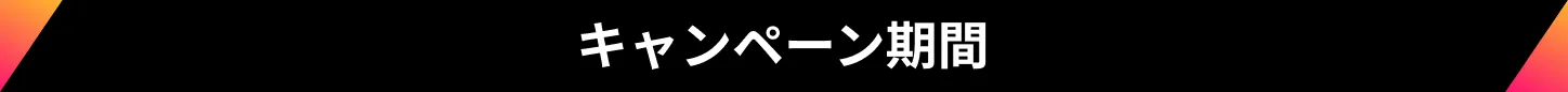 キャンペーン期間